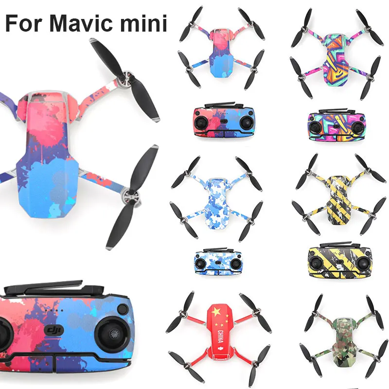 Защитная пленка ПВХ наклейки для Mavic Mini цветные водонепроницаемые с защитой от