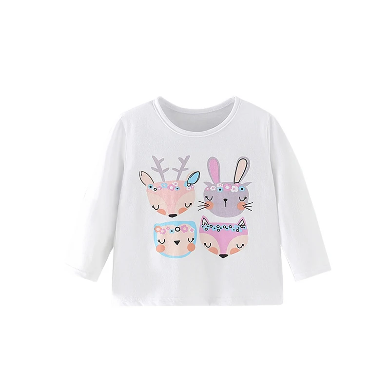 

Футболка с длинным рукавом для девочек 2-7 лет