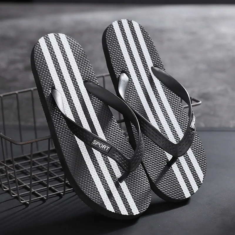 Шлепанцы для пар Мужская летняя пляжная обувь нескользящие сандалии