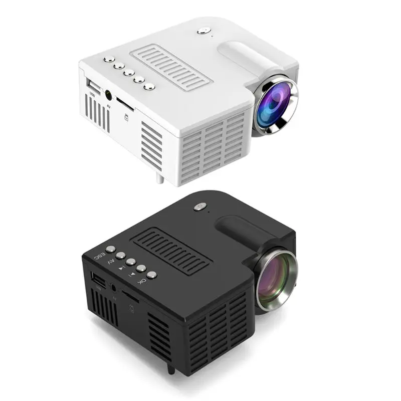 

UC28C Mini Portable Video Projector 16:9 LCD Projector Media Player for Smart Phones Home Theater Cinema Office Supplies