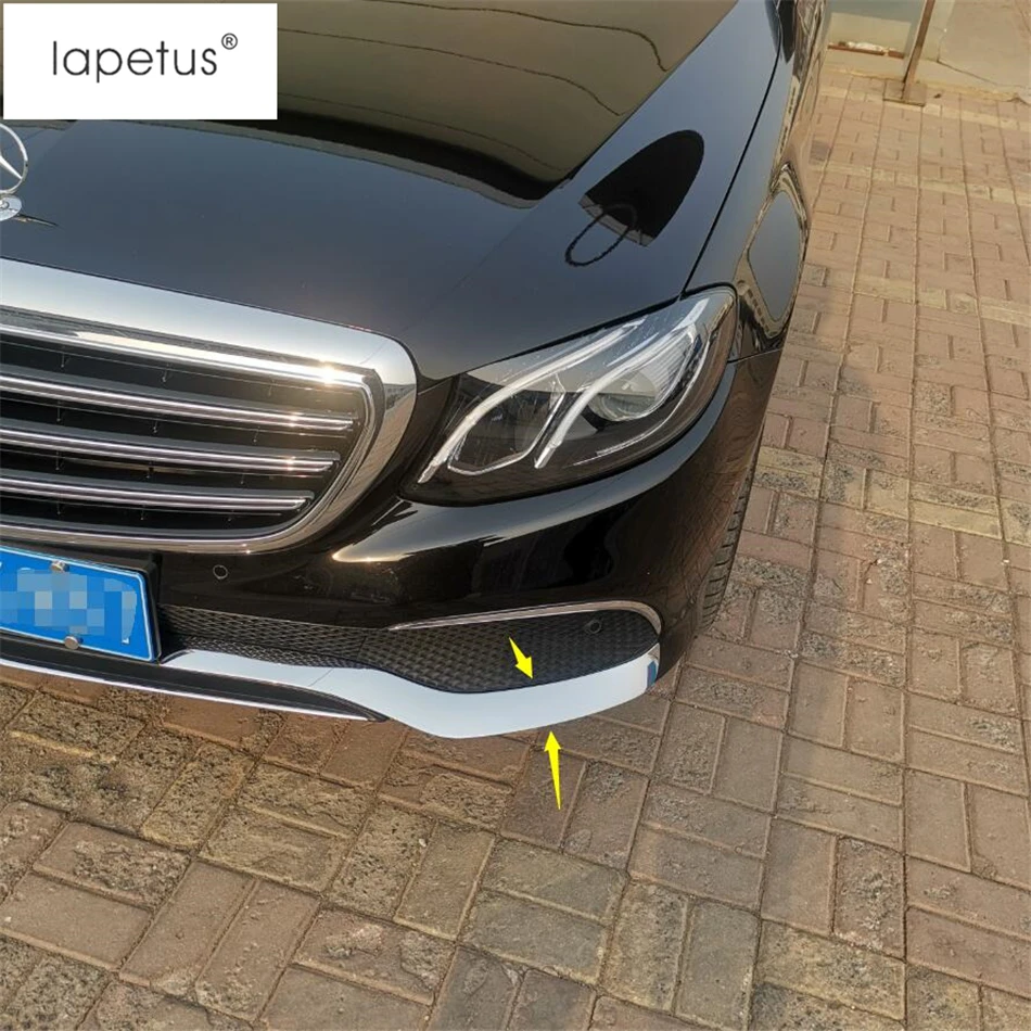 Аксессуары Lapetus подходят для Mercedes Benz E CLASS W213- Передняя головка бампера полосы и протектор угловой чехол отделка