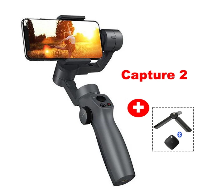 Caputure 2 Захват funsnap 2 трехосевой телефон ручка шарнирный стабилизатор для камеры Gopro для Andriod IOS смартфона Gopro 5/6/7 DJI Osmo экшн-камер - Цвет: Caputure 2