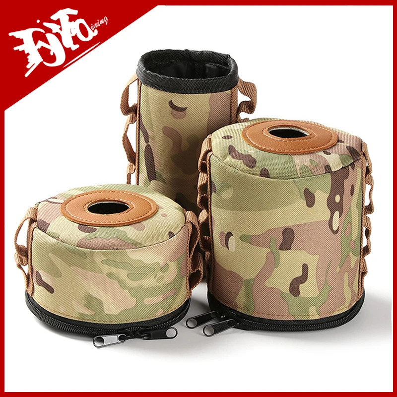 

New Outdoor Gas Tank Case Anti-Fall Gasoline Canister Protective Covers Camo Cylinder Tank Storage Bag Camping Picnic Tissue Box