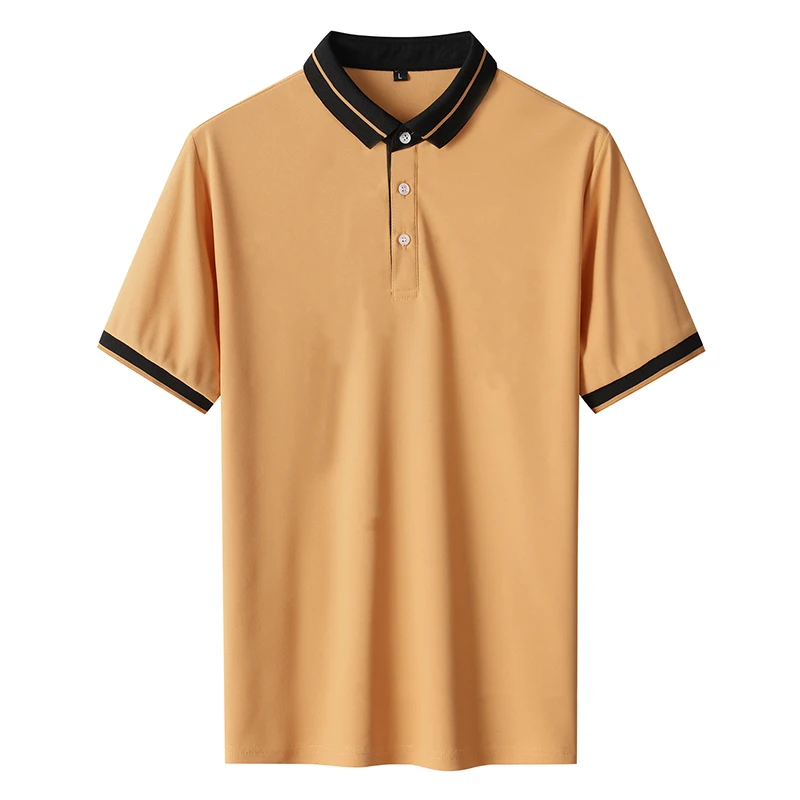 

KKSKY Summer Man Polo Shirts Casual Lapel Men's Polo Shirts 2021 Korean Fashion Clothes Short Sleeve Button Polo Homme Oversized