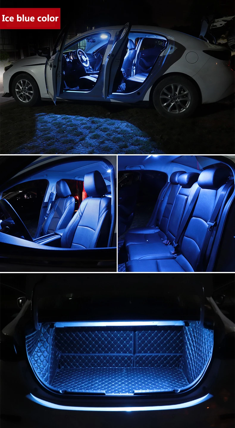 Canbus для Toyota Corolla 2003-2020 Автомобильный светодиодный внутренний купол карта