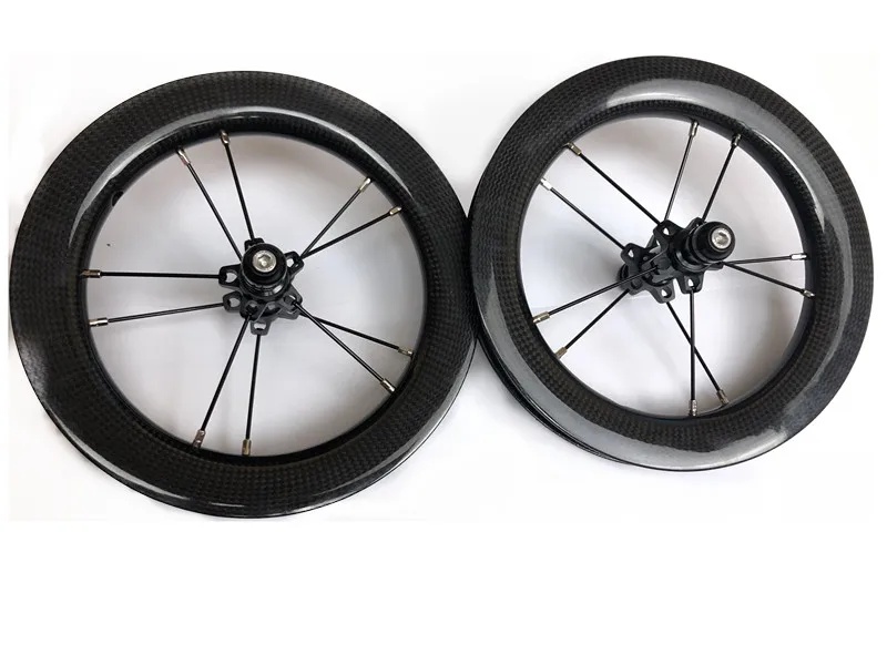 25.8mm LCTY 12 дюймов раздвижной детский велосипед, карбоновые колеса BMX, Детский балансировочный велосипед, карбоновая колесная система 84 мм/95 мм BMX, полностью Углеродные велосипедные диски - Цвет: 25.8mm