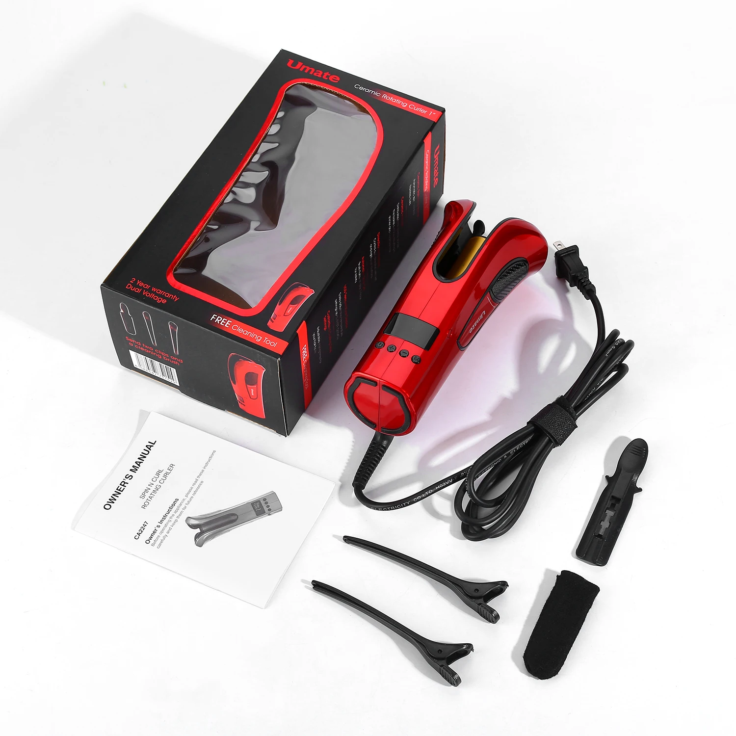 

Curling Iron Automatic Hair Curler Ceramic Heater and LED Digital Mini Portable Curler Air Curling Wand Titanium Hair Curler