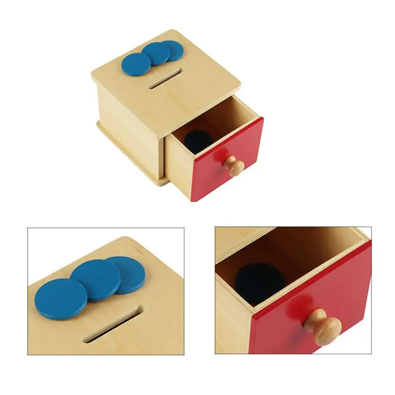 

Montessori Infant Coin Box Bank Game Safety Water Paint Y4UD