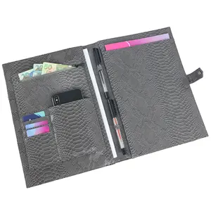 Монограммный бумажник для документов, Сумка для документов с вышитым рисунком, держатель для файлов A4, высококачественный деловой бумажник для держателя Ipad