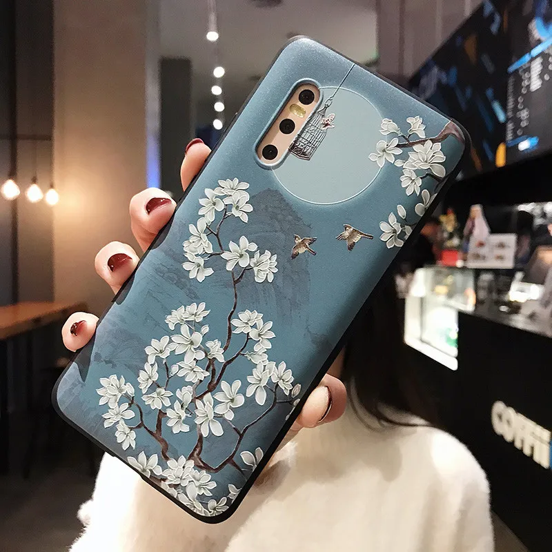 Shockproof Retro Soft Case For Huawei Nova 5i 5t 7i 6se 7se 5 6 7 pro Protective Flower Cover honor X10 20 30 lite | Мобильные
