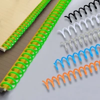 20pcs 30 hole notebook binding spiral ring book plastic single wire ring coil binding supplies diy cut out spiral binding coil