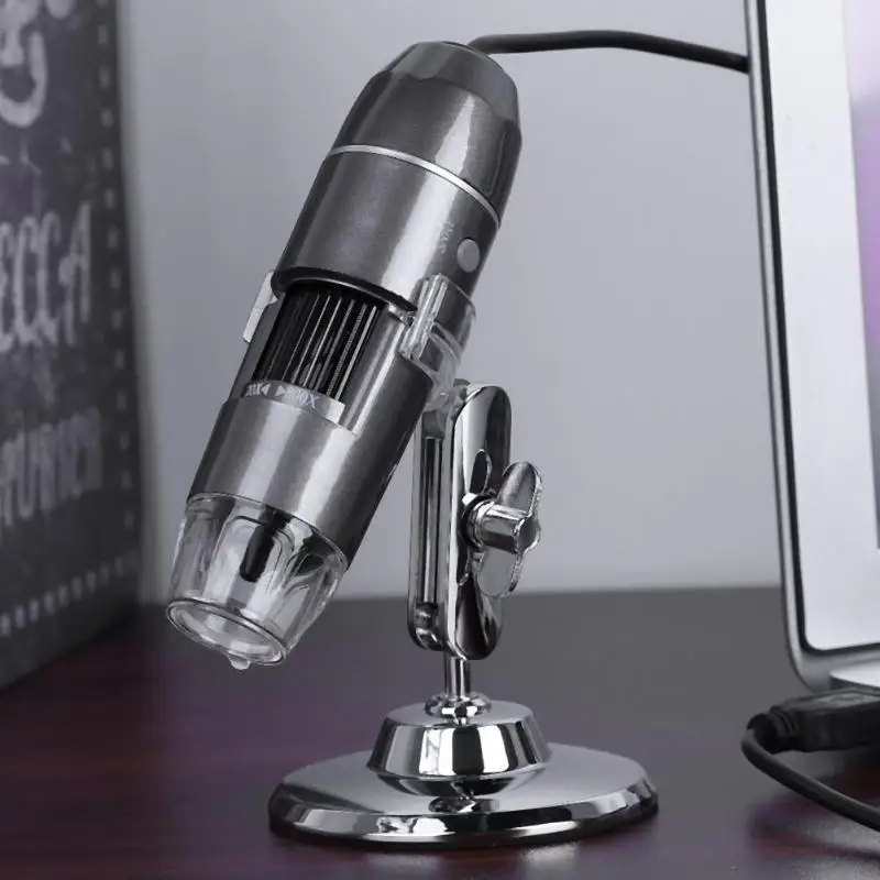 ИК USB 8 светодиодов цифровой микроскоп 800X 1000X зум Камера Эндоскоп держатель с