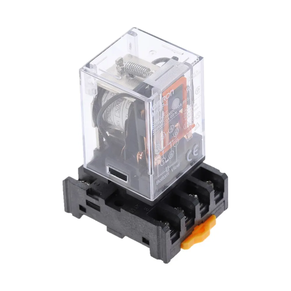 MK2P-I MK2P промежуточное реле маленькие электромагнитные реле DC12V DC24V AC110V AC220V с базой 8PIN