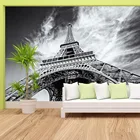Современные 3d обои для дома с изображением Эйфелевой башни