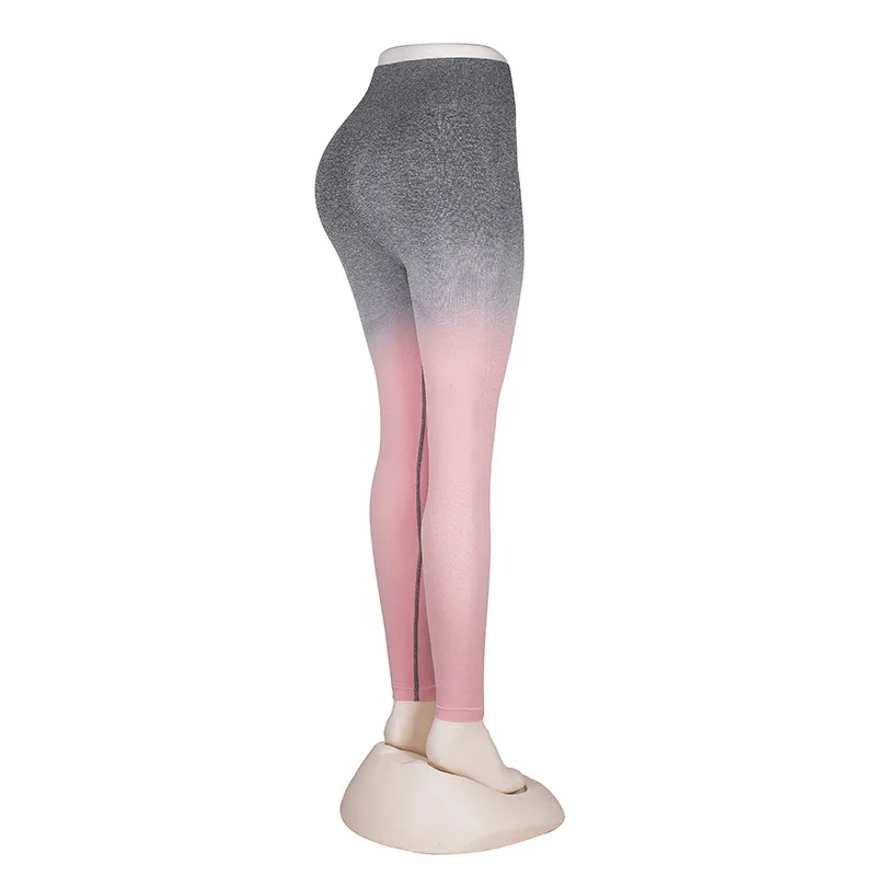 Ombre High Waist Yoga Pants Seamless Push Up Booty Leggings Gym Women Stretchy Tummy Control Running Sport Fitness | Спорт и