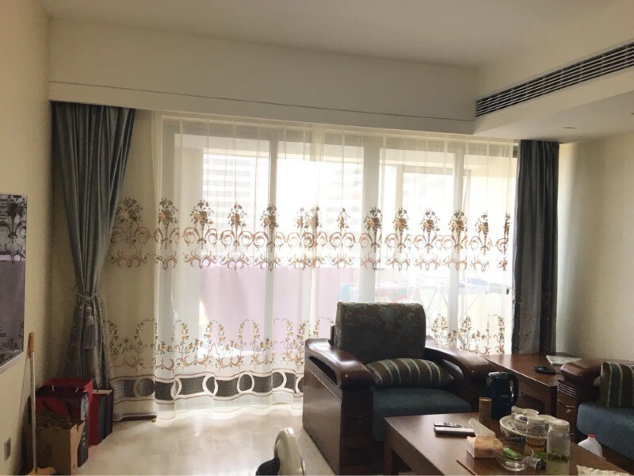 Бархатные занавески с вышивкой в европейском стиле для гостиной и искусственной