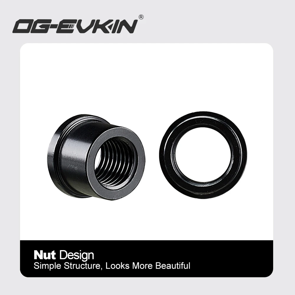 OG-EVKIN QR-003 Disc Brake Quick Release M15/M12*P1.5 Thru-Axle Front 15x100mm/Rear 12x142mm Bicycle Skewers For Disc QR