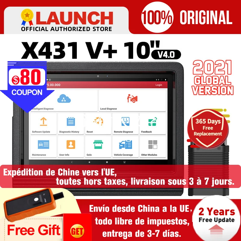 

Launch X431 V plus 10" X431 V+ V4.0 OBD2 Diagnostic Scanner Automotive OBD Auto Diagnostic Tool Box Profession Car OBD2 Scanner