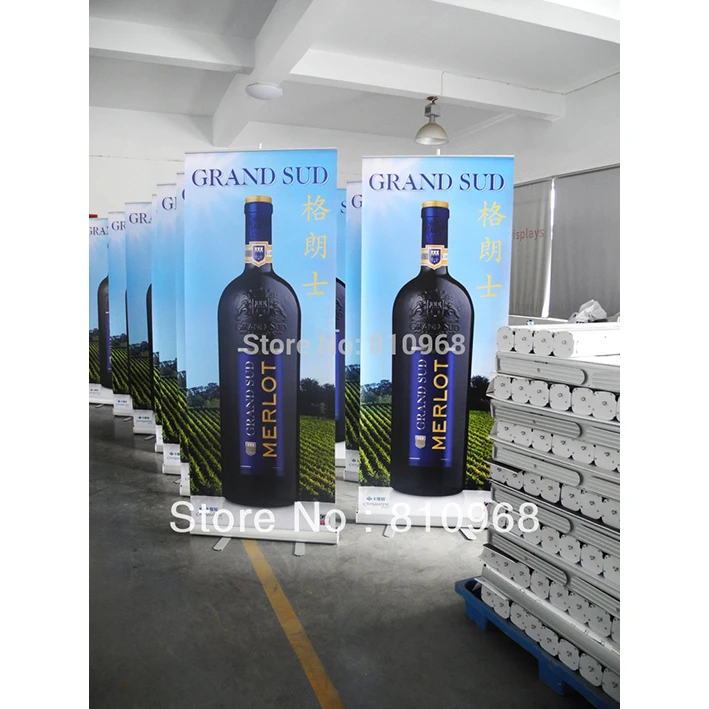 Выдвижная подставка свернутый экран баннер 2 свернутых дисплея 80x200 см баннеры + a 6