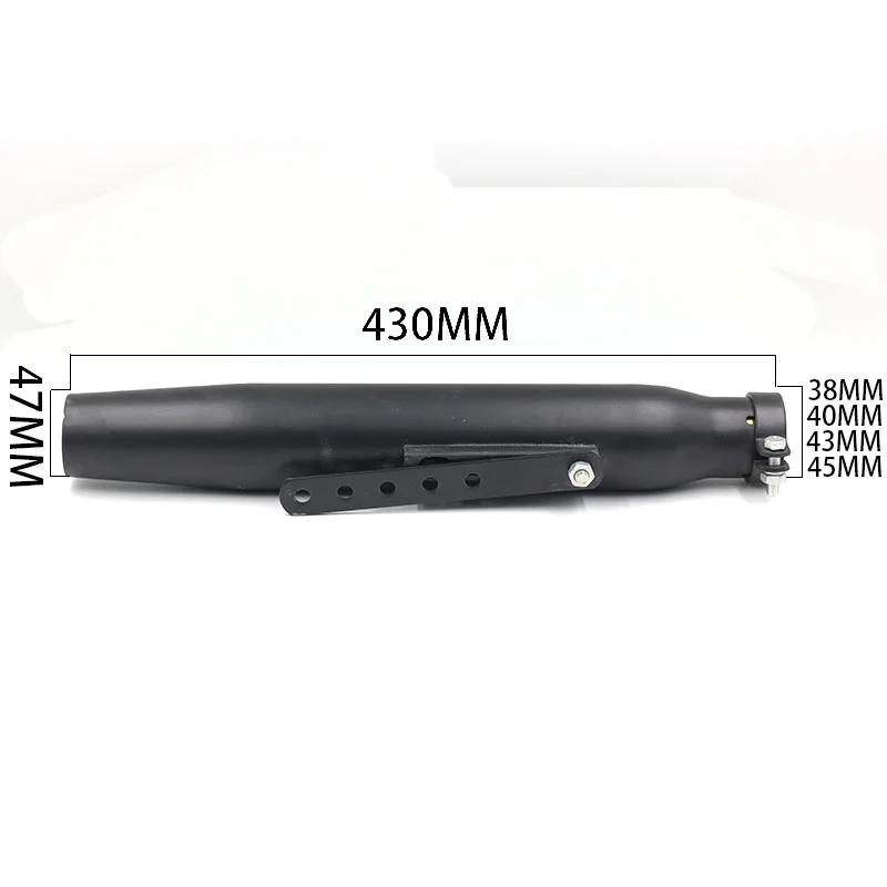 G80-LM Старина мода мотоцикл глушитель гальваническое покрытие краски велосипед ямы Exhasut трубы XV950 M800 XL88 VI001For Harley Davidson - Цвет: G80-LM