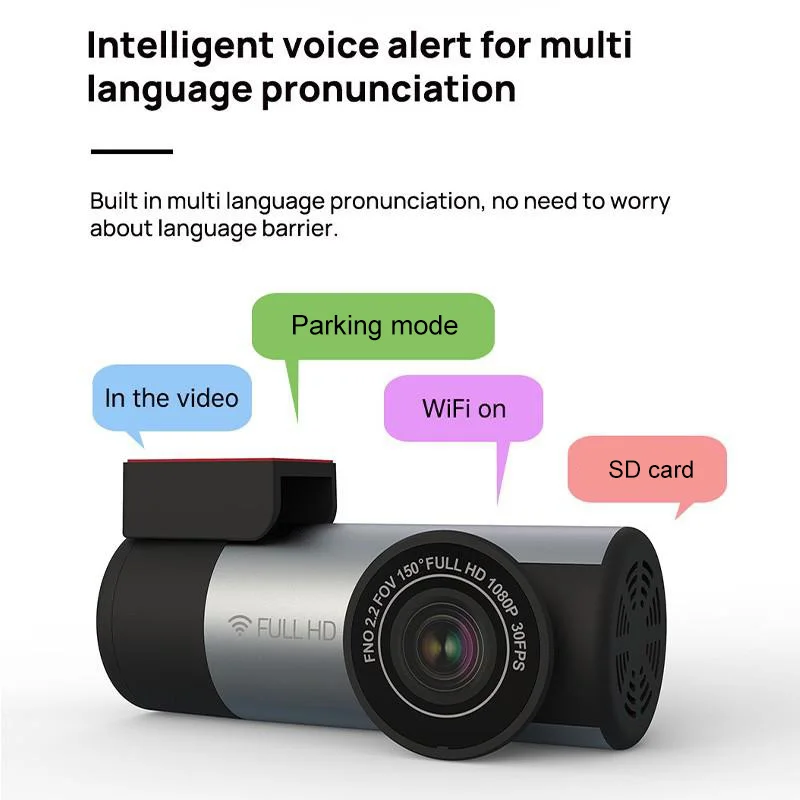 Видеорегистратор скрытый 1920x1080P угол обзора 150 градусов Wifi FHD ночное видение -