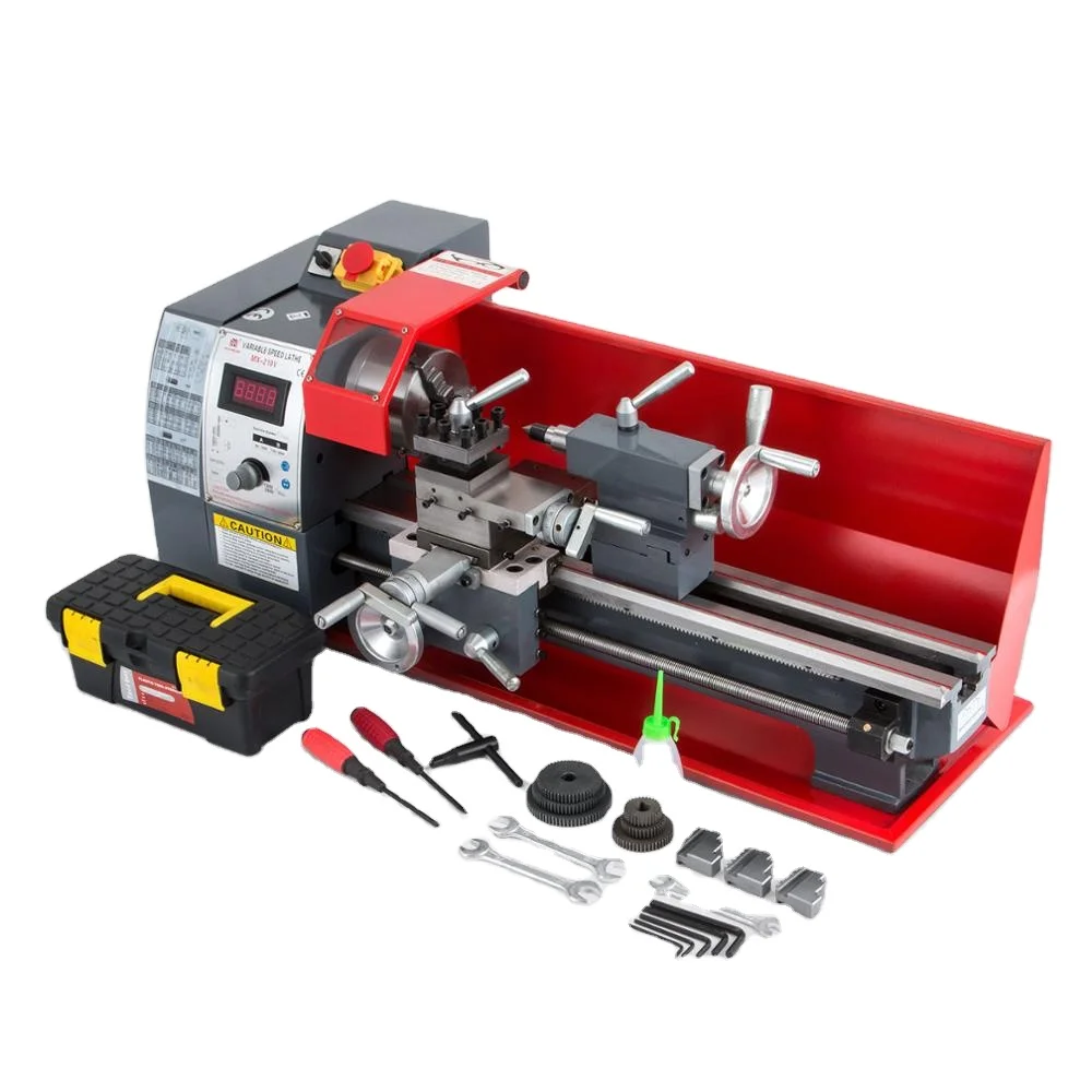 

750w Mini Lathe 8x16 Inch Metal Processing Variable Speed Lathe