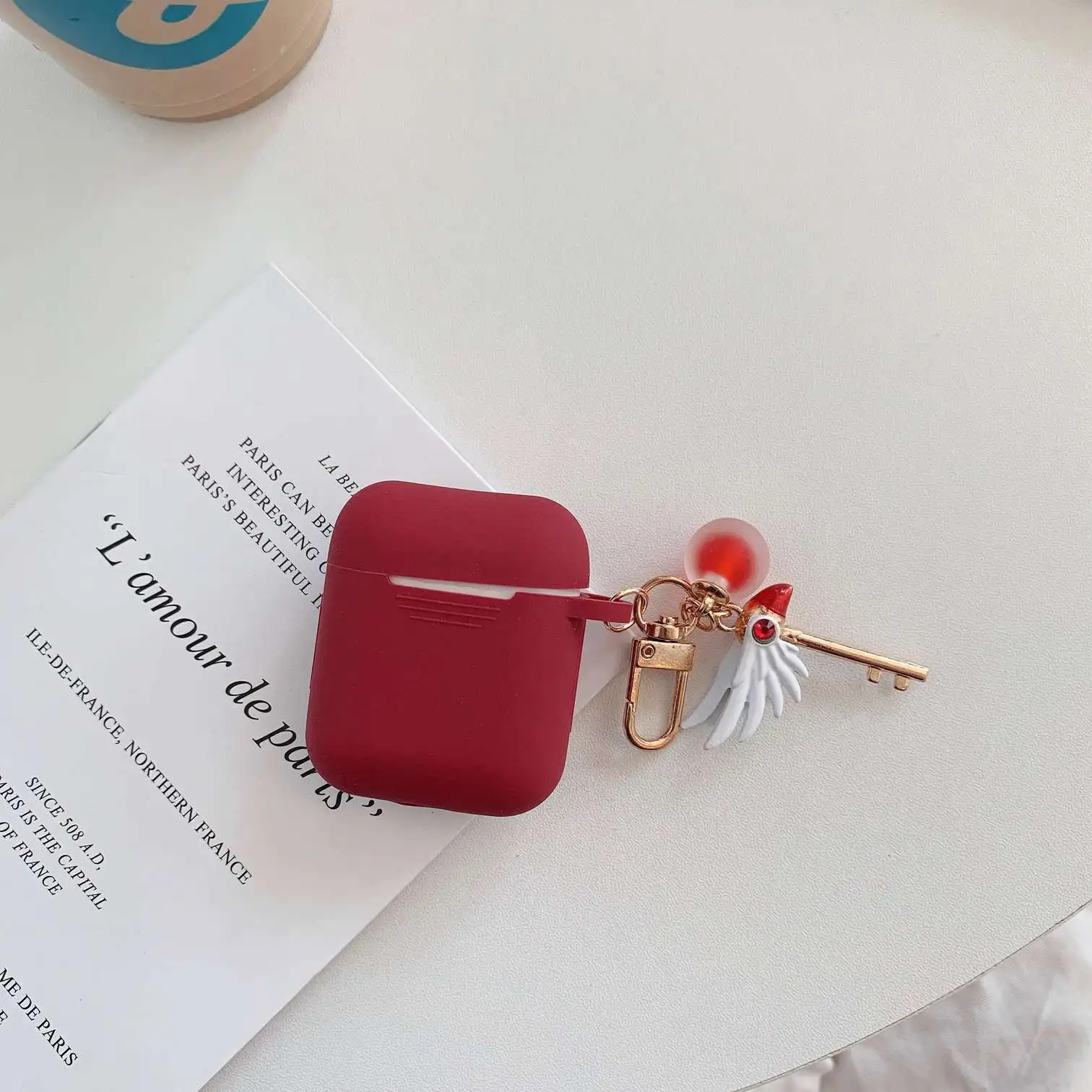 E1 Чехол для Air pods 1/2 для AirPods Pro с милым рисунком и кольцом для ключей, роскошные аксессуары, брелок, силиконовый чехол s, чехол для наушников - Цвет: E1