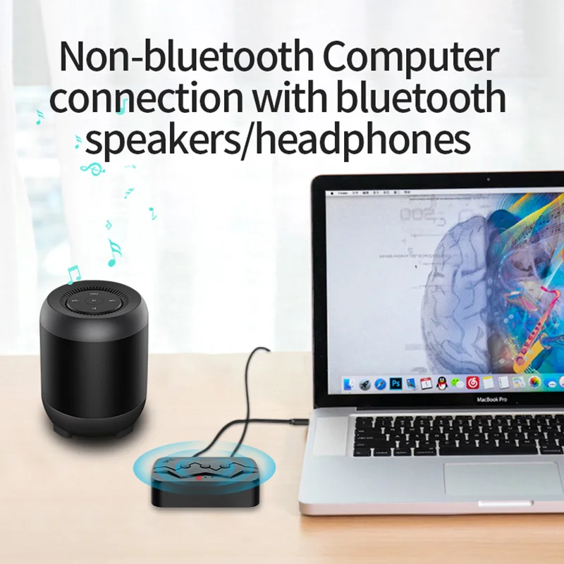 Bluetooth-совместимый аудиоприемник передатчик 3 5 мм AUX-разъем USB-адаптер