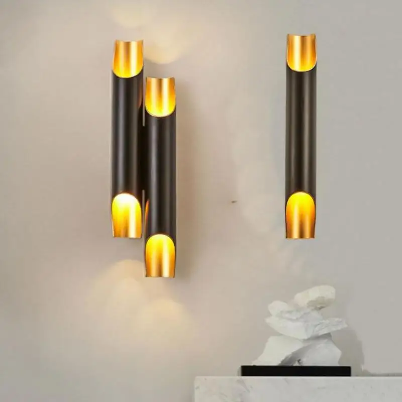 Современная наклонная алюминиевая настенная лампа комнатный светодиодный