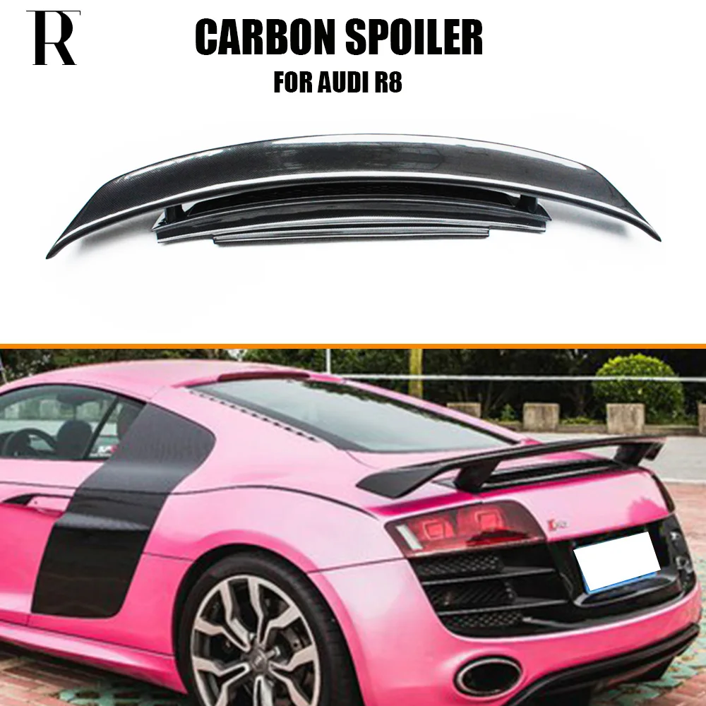 Спойлер для заднего багажника из углеродного волокна Audi R8 V8 V10 2007 2016|trunk spoiler|rear trunk
