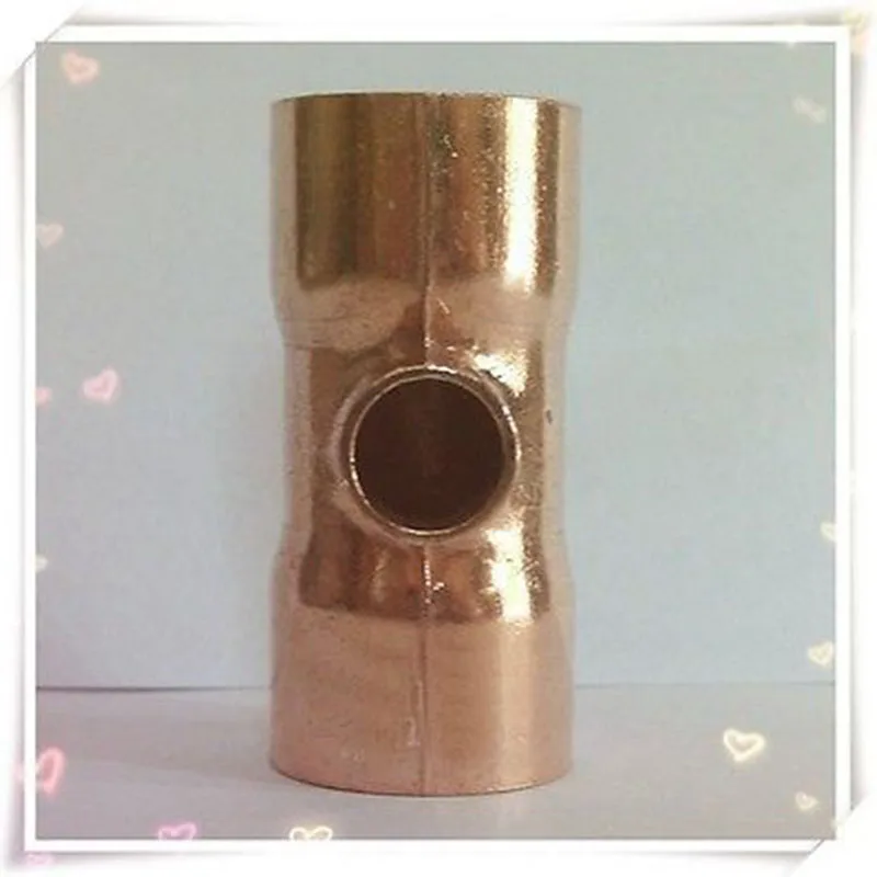 

22x28x22mm Copper End Feed Reducer Tee 3 Way Pipe Fitting Plumbing for gas water oil