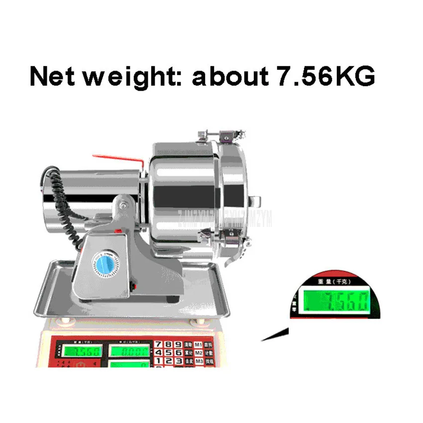 

1500g Capacity Commercial Electric Dry Herb Grinding Machine Crusher Pulverizer Stainless Steel Grinder Crush Machine 1500 type