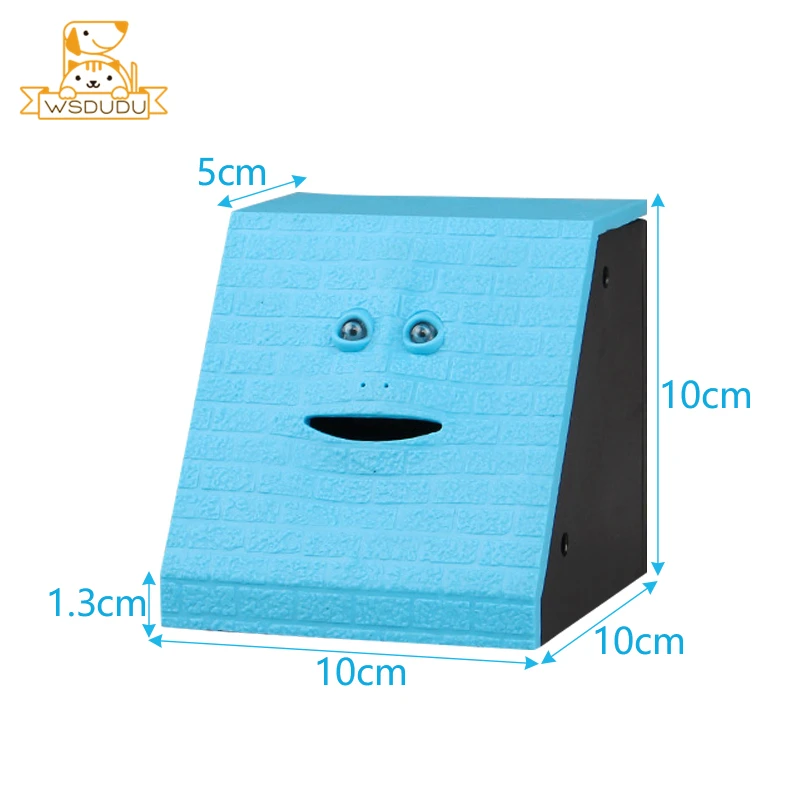 Забавная копилка с лицом новинка игрушки умная есть контейнер для монет милые