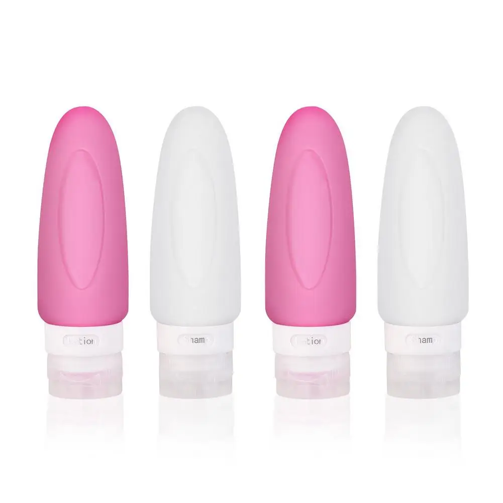 Elekele 4pcs set Многоцветный Мини силикагель портативный диспенсер для мыла женский дорожный шампунь бутылки для жидкого мыла туалетные принадлежности держатель наборы - Цвет: Elekele 4pcs set
