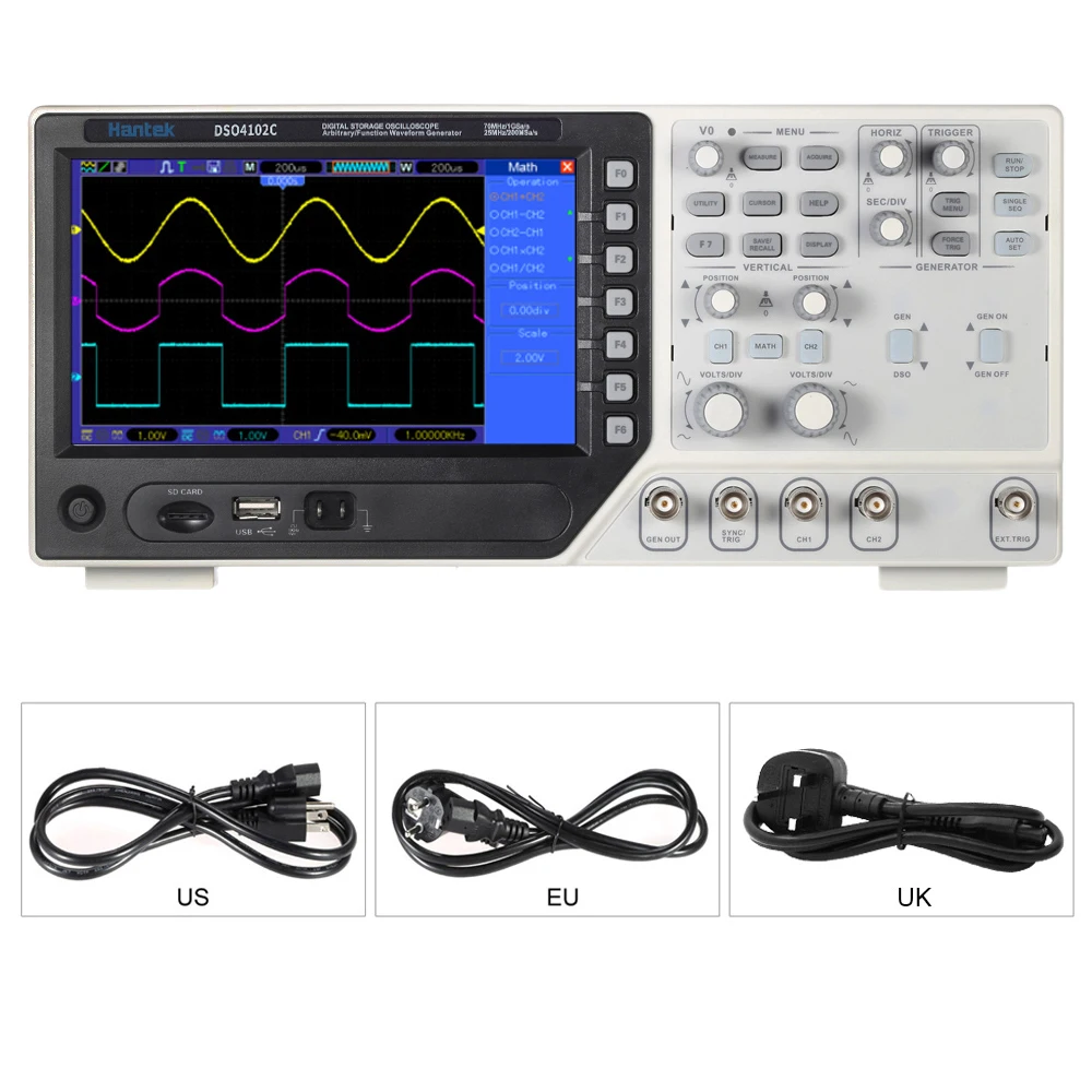 Осциллограф рабочий стол смешанный сигнал 25 МГц генератор сигналов произвольной