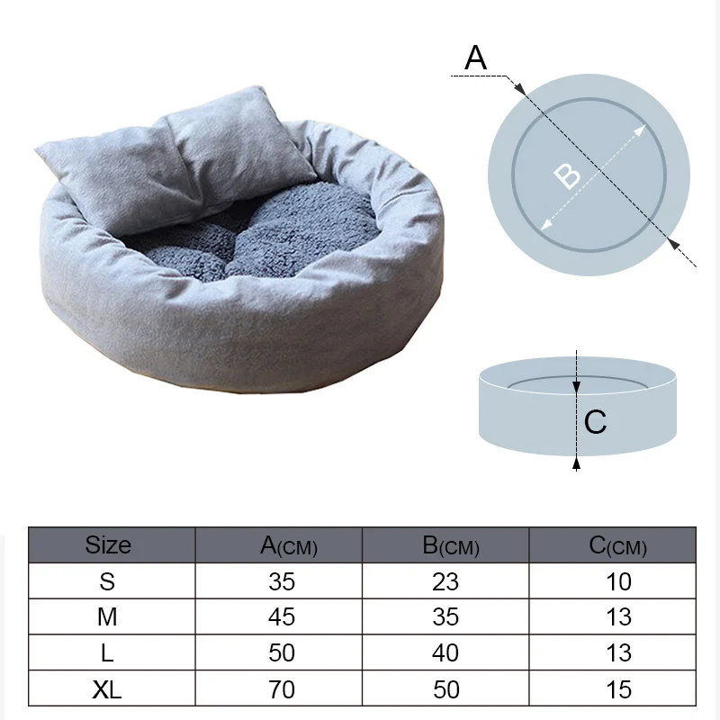 Gray Hoopet Pet Cat диван для отдыха яйцо Tart образный дом PP Хлопок кошка кровать мягкий плюшевый Кот коврики большая корзина собака матрас товары для домашних животных - Цвет: Gray