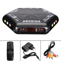 4 in 1 out s video video audio game rca av switch cable box selector splitter audio converter with remote control