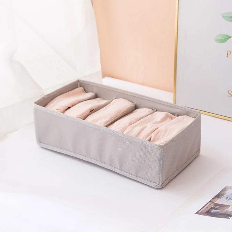 

HOOQICT 3PCS/Set Thick Non-woven Storage Boxes Underwear Clothes Organizer Drawer Closet Organizer For Folding Socks Shorts Bra