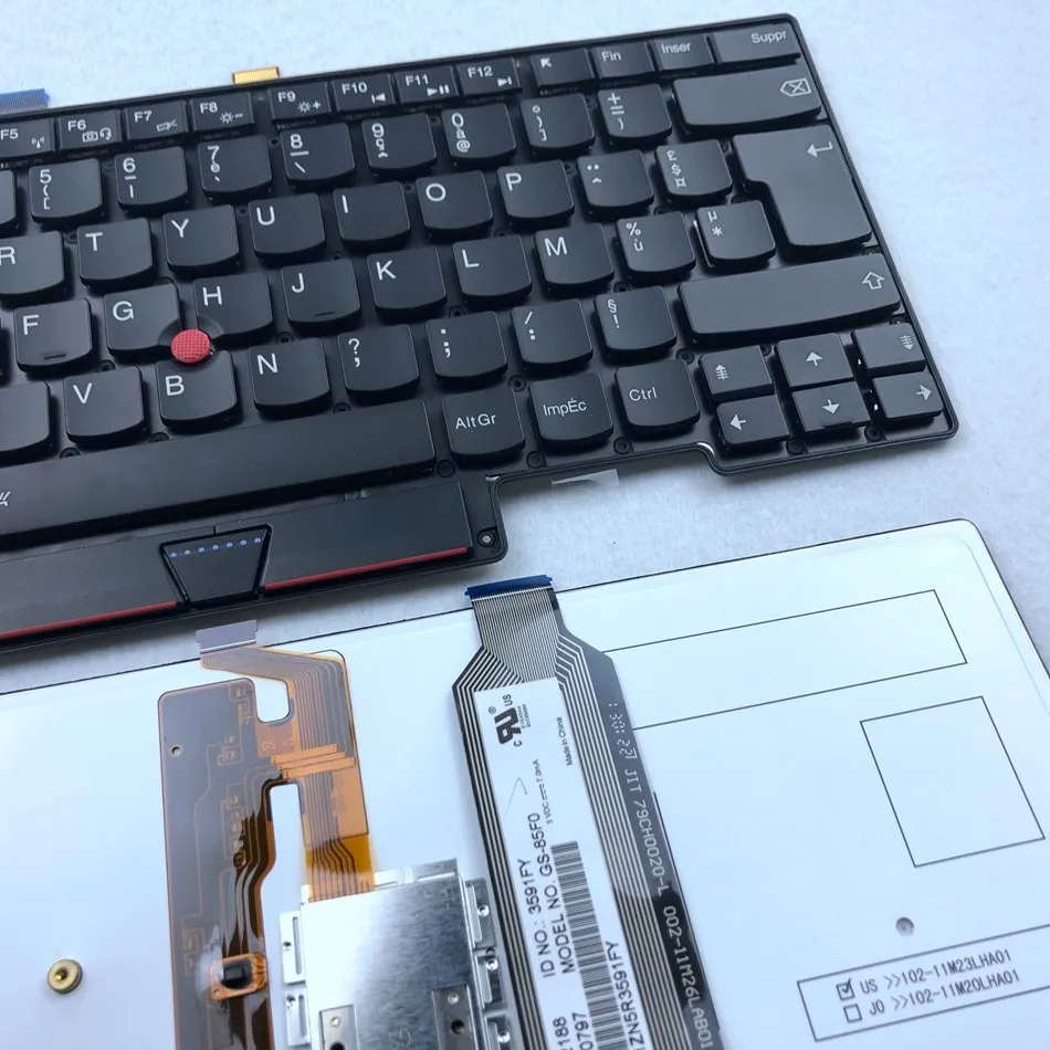 Клавиатура для ноутбука с французской подсветкой ThinkPad Lenovo X1 Carbon 1 го поколения Fru