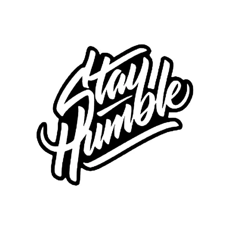 

Funny "STAY HUMBLE" Kanji Fashion Sticker Decal Cover Scratches Car Sticker Pvc 13cm X 12cm