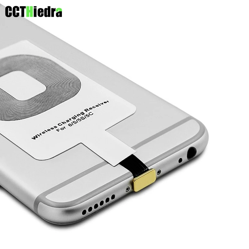Cctiedra Qi Беспроводное зарядное устройство адаптер приемник карта для Apple iPhone 5S 6 6S 7