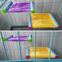 2021 hanging small animal hamster hammock bunkbed fleece hideout sugar glider squirrel warm parrot cage nest rat sleeping bed