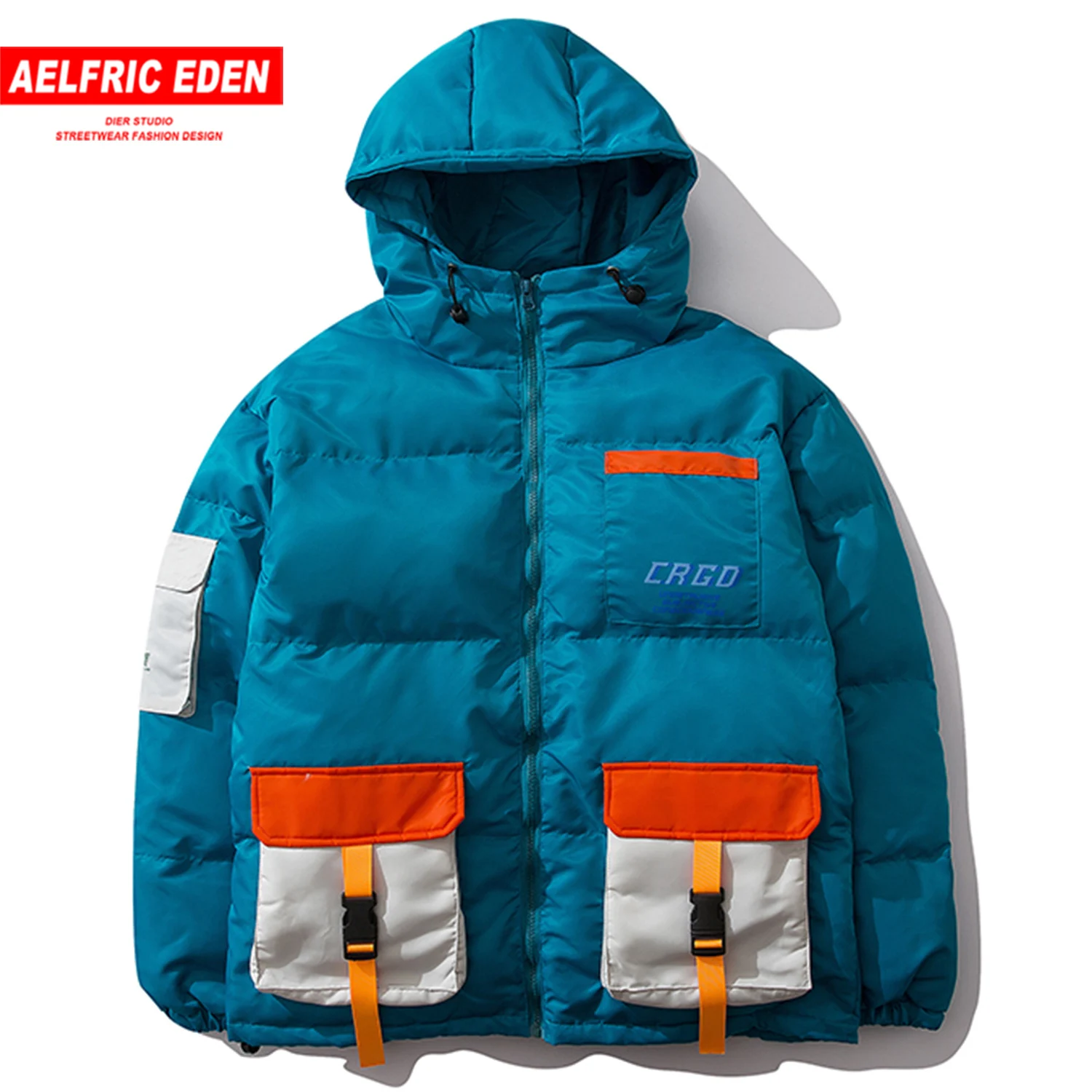 Мужская хлопковая парка с множеством карманов Повседневная Уличная одежда в