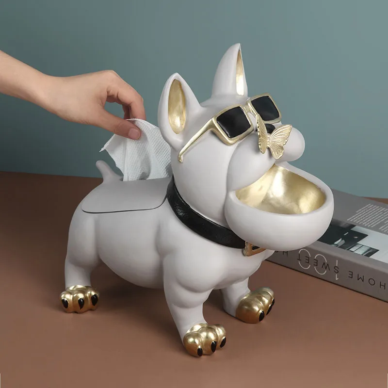 Nordic Творческий бульдог ключ стойка для хранения украшений дома декоративная