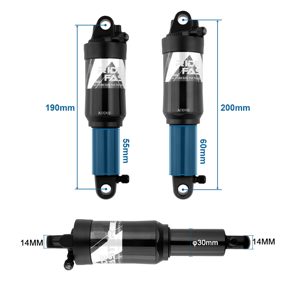 Fastace MTB задний амортизатор Складная велосипедная Рама двойная воздушная камера