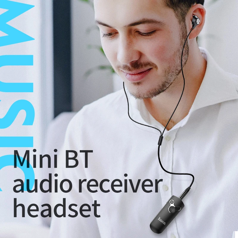 Bluetooth приемник HOCO Business для наушников с разъемом 5 0 мм и поддержкой 3 5|Наушники