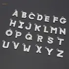 26 шт., A-Z, искусственные кристаллы алфавита, буквы, бусины, подвески сделай сам, ожерелье, браслет, рукоделие, изготовление ювелирных изделий