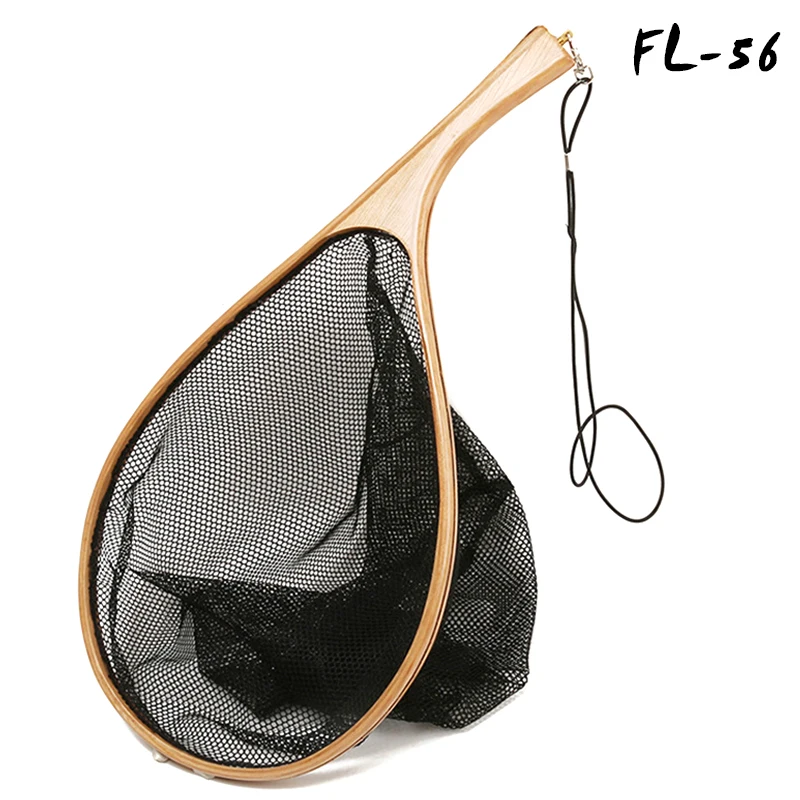 Сетка для ловли нахлыстом портативные аксессуары форели с деревянной рамкой и