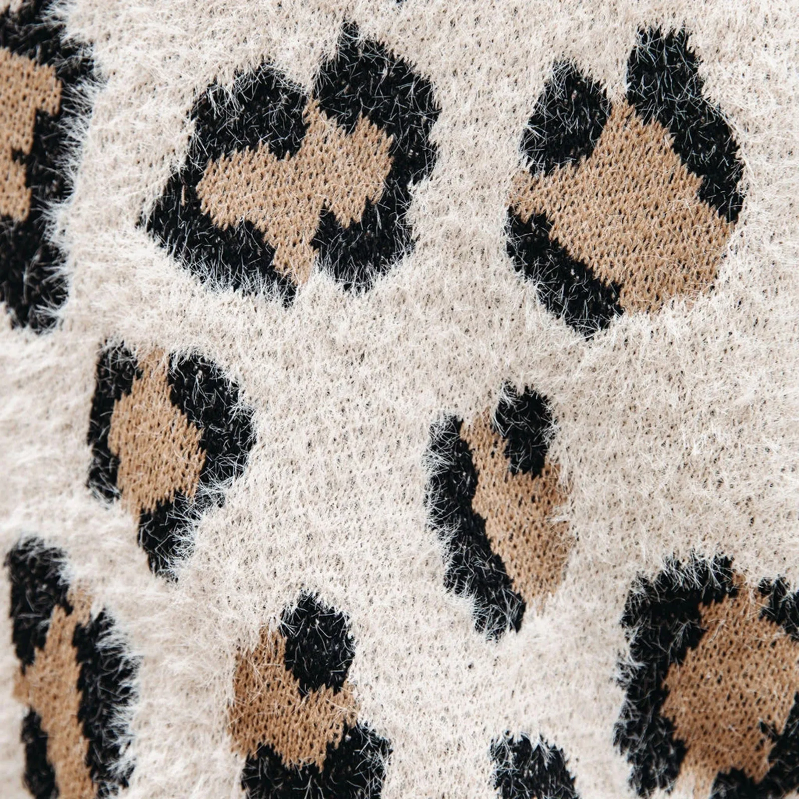 

New Products For Autumn Women Plus Size Cardigan Jacket Personality Fashion Leopard Sweater Jersey de punto para mujer Q1