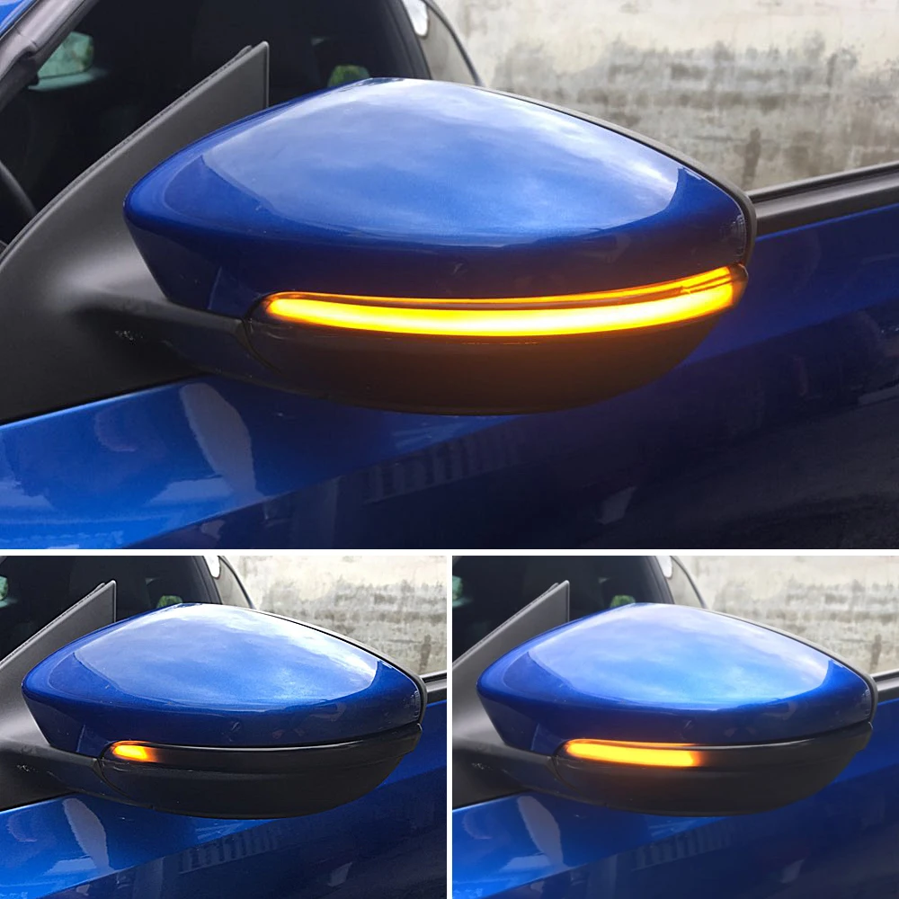 

For VW Passat B7 CC Jetta MK6 Beetle Scirocco Dynamic Mirror Indicator Blinker Side Mirror Flowing LED Turn Signal Light